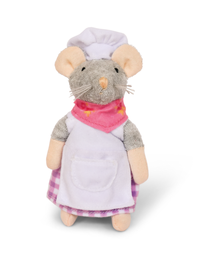 Knuffel Muis Bakker (12 cm)