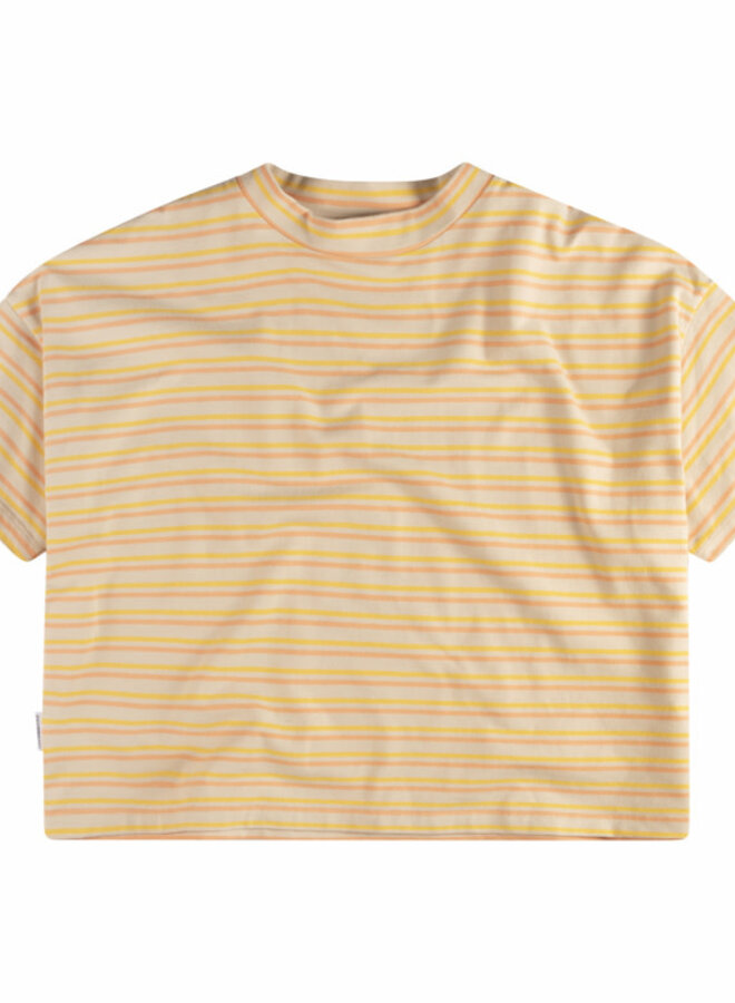 Boxy T-shirt Honey Stripe