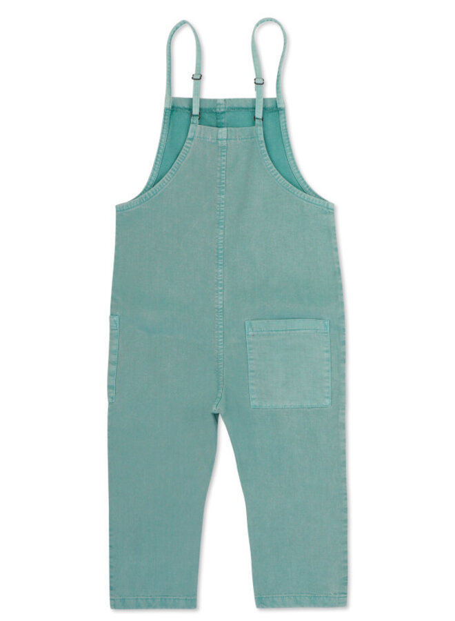 Twill loose dungarees sea foam