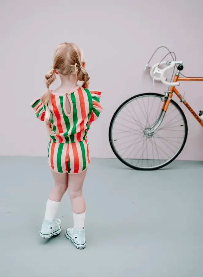 Girls jumpsuit Stripe print