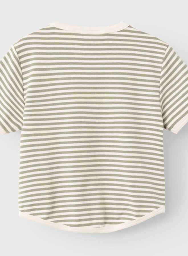 Shortsleeve Stripe - Moss Gray