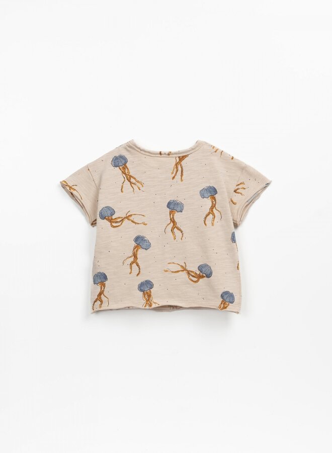 Baby jersey t-shirt  blue - Jellyfish