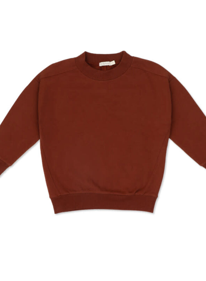 Oversized sweater - deep ruby