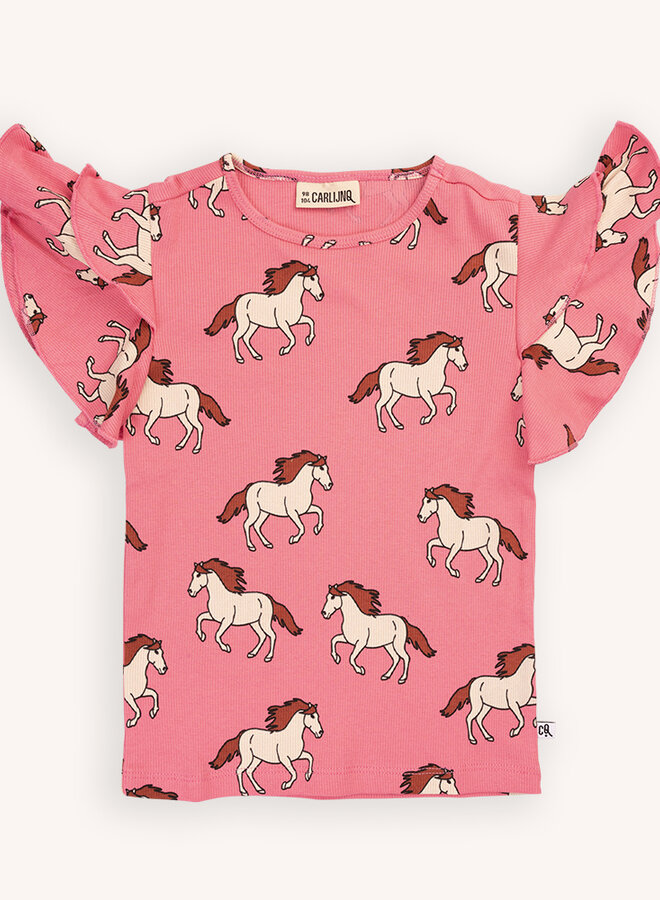 Wild horse - ruffled shirt