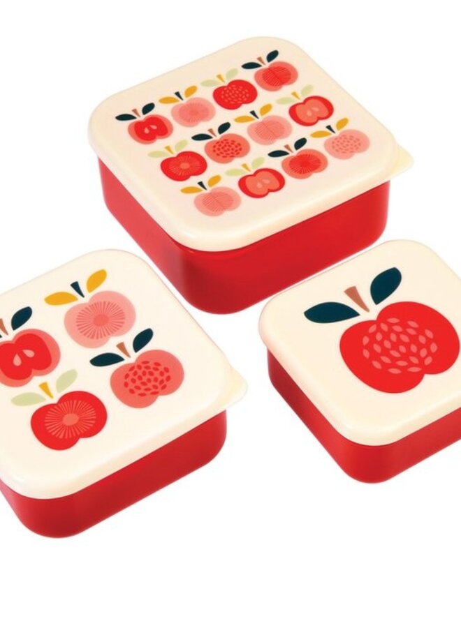 Snack boxes (set of 3) - Vintage Apple