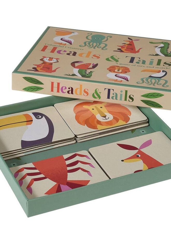 Heads and tails game - Colourful Creatures