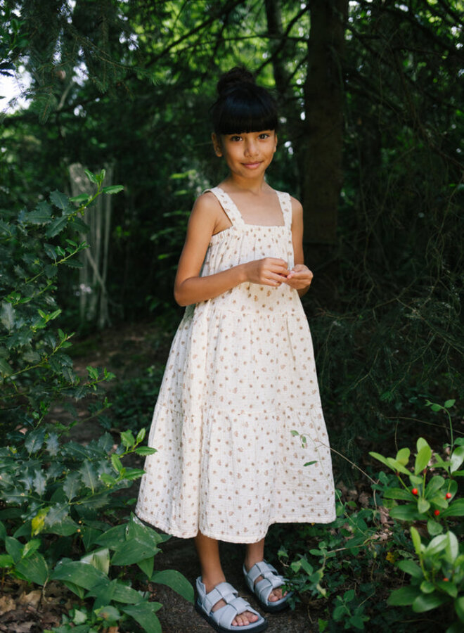 Maelie dress ivory flower