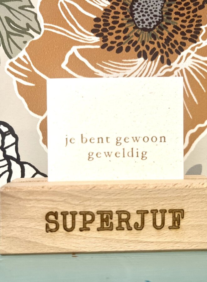 Kaarthouder Superjuf of Supermeester