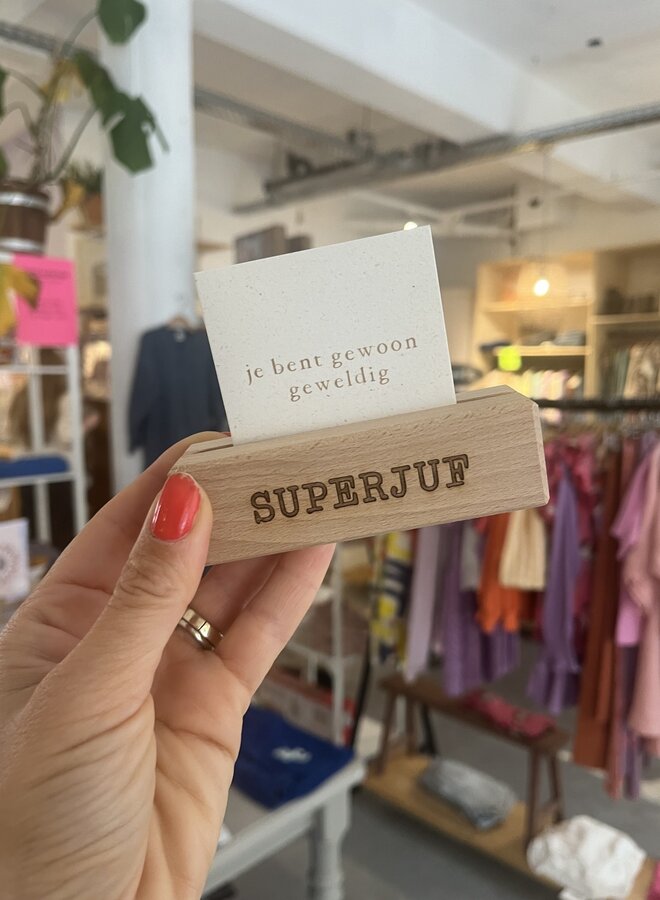Kaarthouder Superjuf of Supermeester