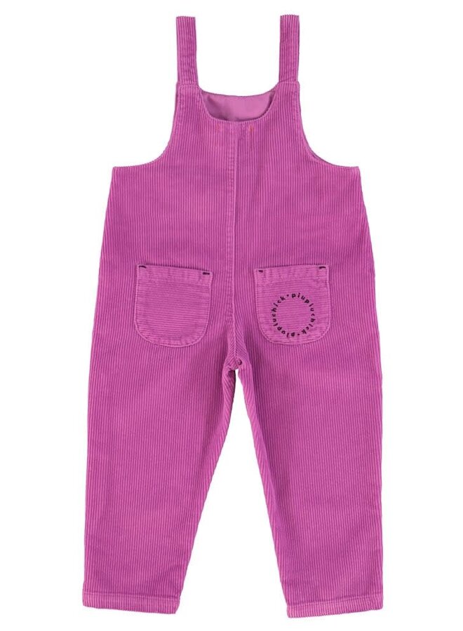 Dungarees - Magenta corduroy