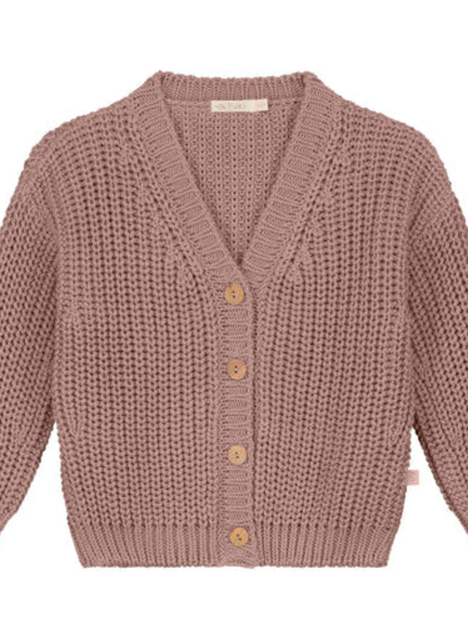 Chunky Knitted Cardigan - MIST