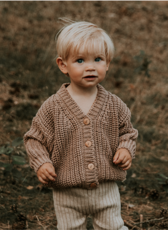 Chunky Knitted Cardigan - MIST