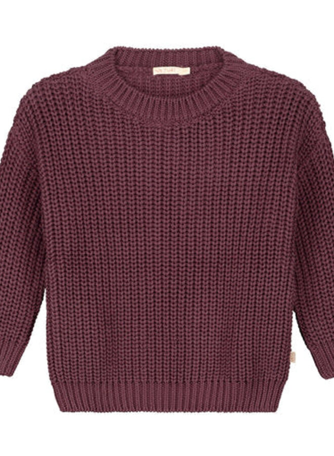 Chunky Knitted Sweater - FIG