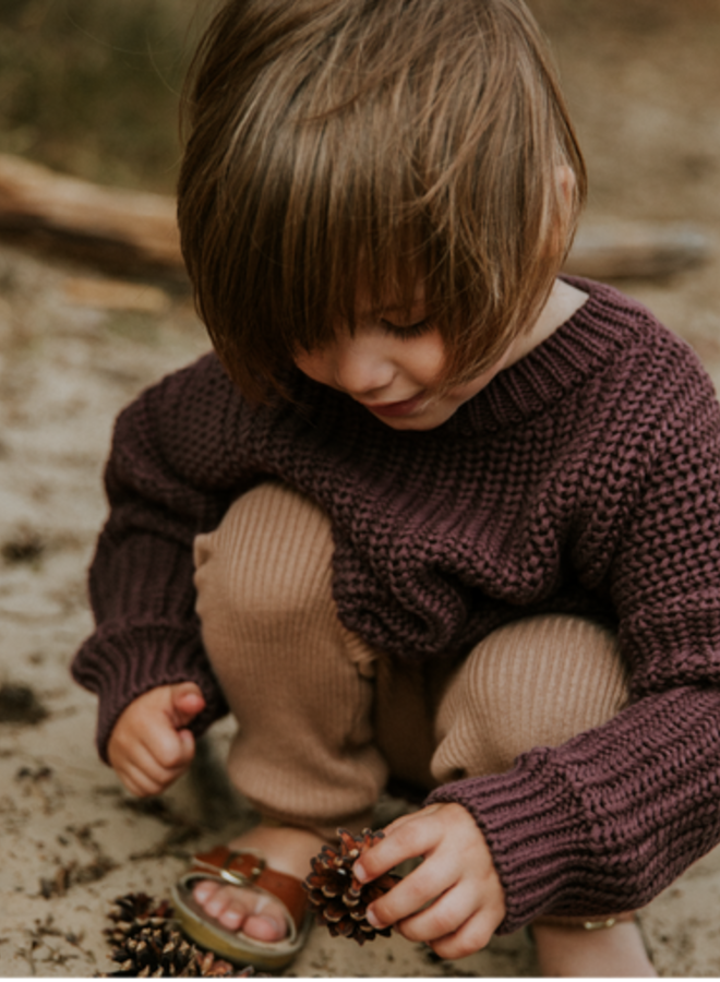 Chunky Knitted Sweater - FIG