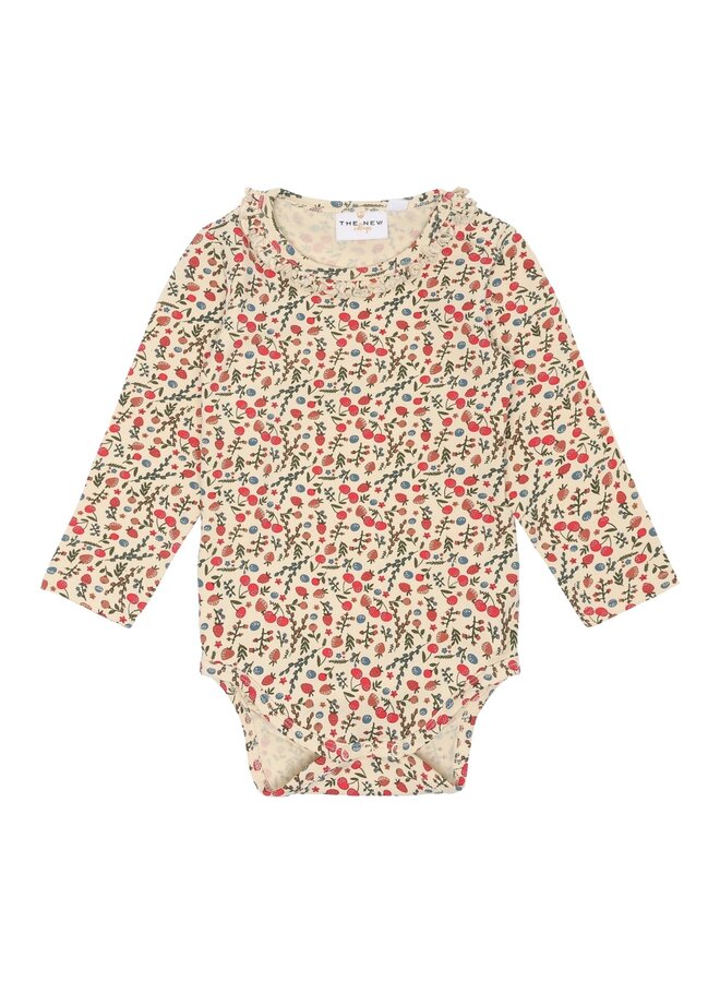 Longsleeve romper Fruit - Angora