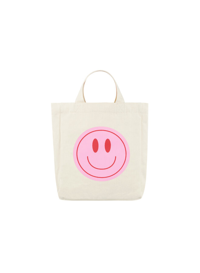 Canvas tas smiley - S