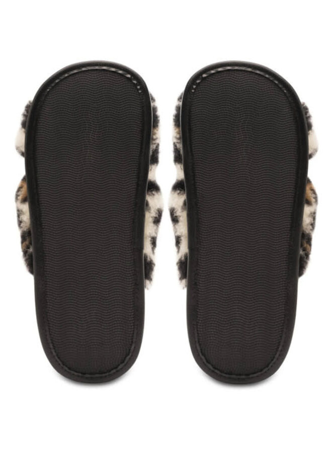 Alwero sloffen Twenn X - Leopard Black
