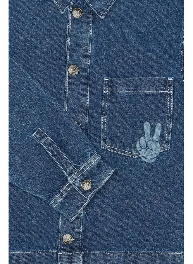 TNParks denim overshirt - Blue Denim