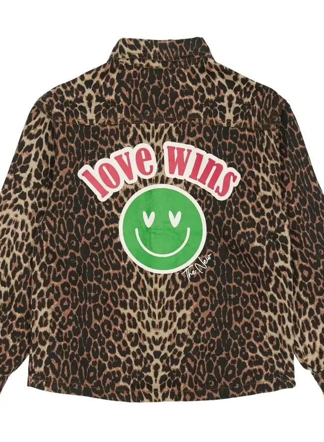 TNPanya denim overshirt - Leopard
