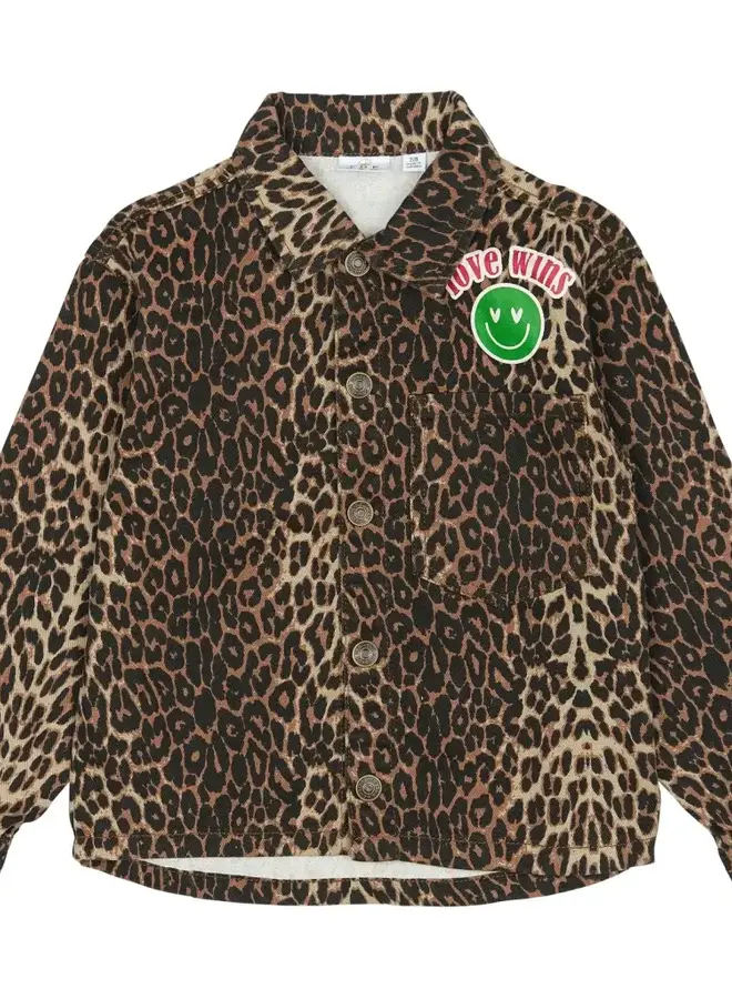 TNPanya denim overshirt - Leopard
