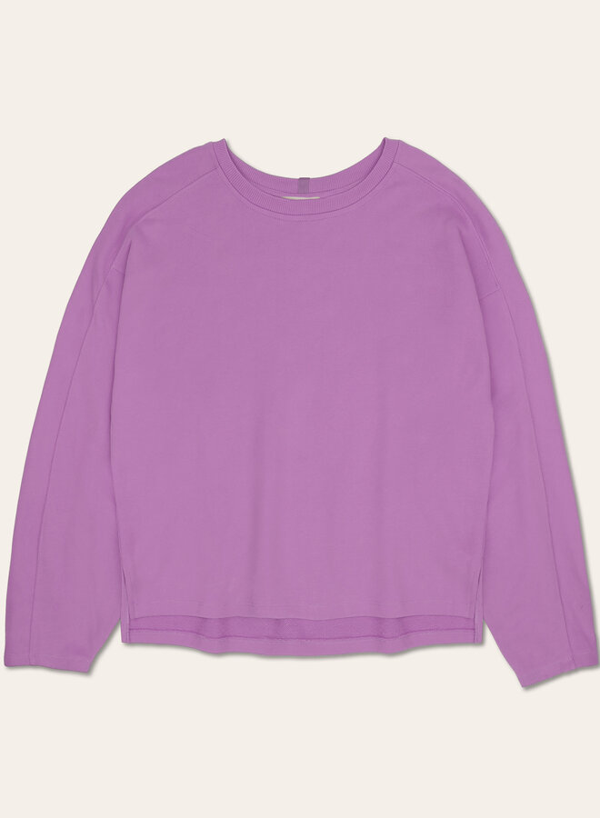 Loose sweat top l/s - Bright Lilac