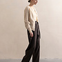 Wide woven pants - graphite