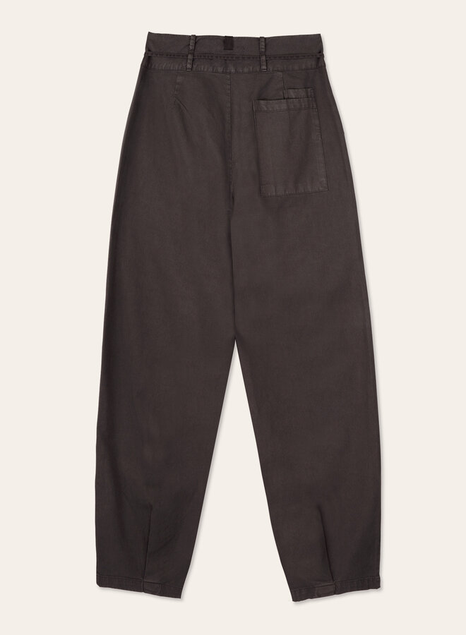 Wide woven pants - graphite