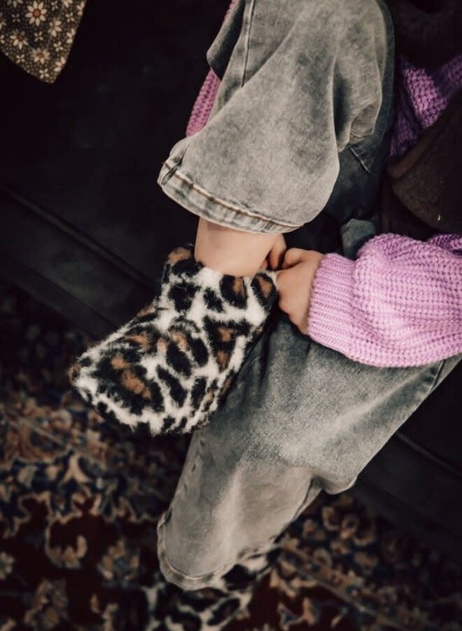 Alwero sloffen Leopard