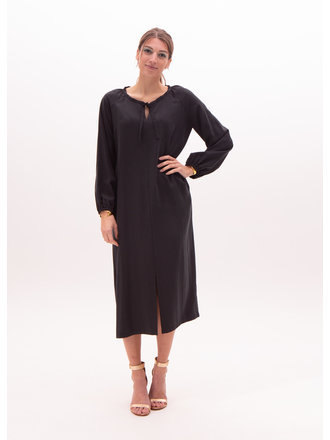 Nathalie Vleeschouwer Valencia zwarte Tencel jurk Nathalie Vleeschouwer Valencia zwarte Tencel jurk