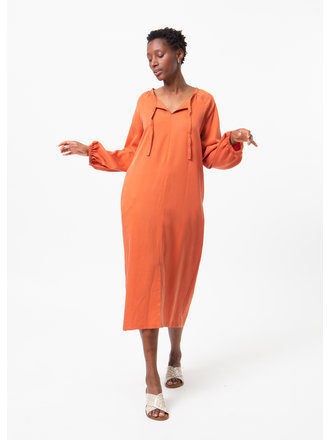 Nathalie Vleeschouwer Valencia terracotta jurk Nathalie Vleeschouwer Valencia terracotta jurk