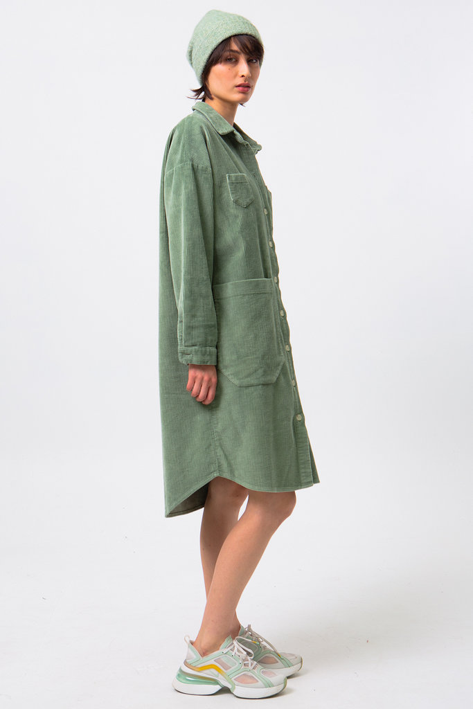 Nathalie Vleeschouwer women Pocket shirt dress - green bay