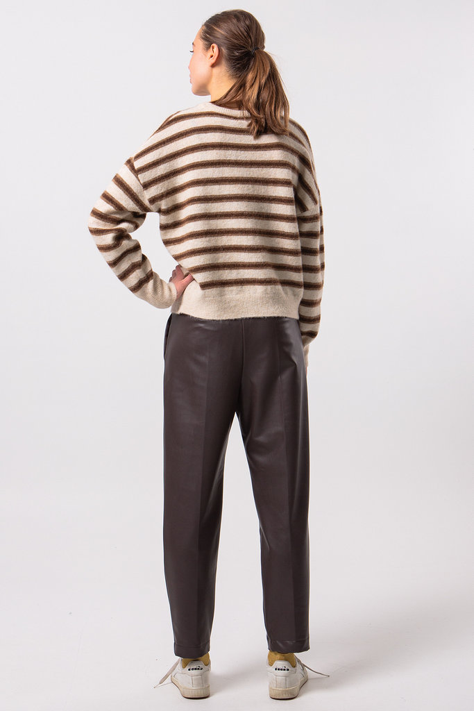 Nathalie Vleeschouwer women Adelaide sand-fondant striped sweater