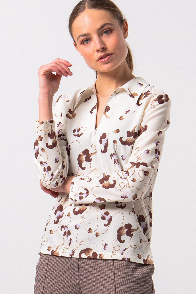 Nathalie Vleeschouwer women Urania blouse met lichte dégradé print