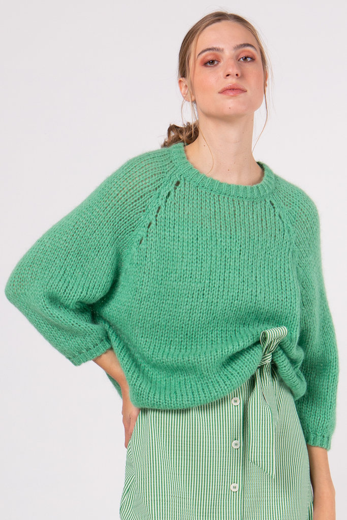 Nathalie Vleeschouwer Marseille green knit sweater