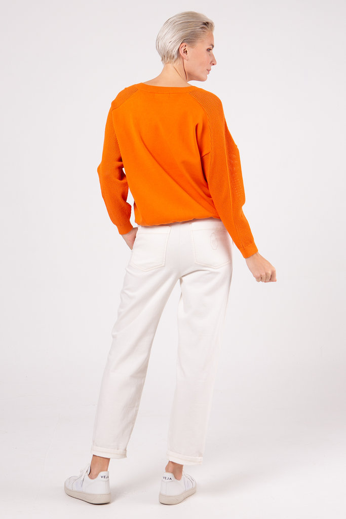 Nathalie Vleeschouwer Vigo orange loose knit sweater