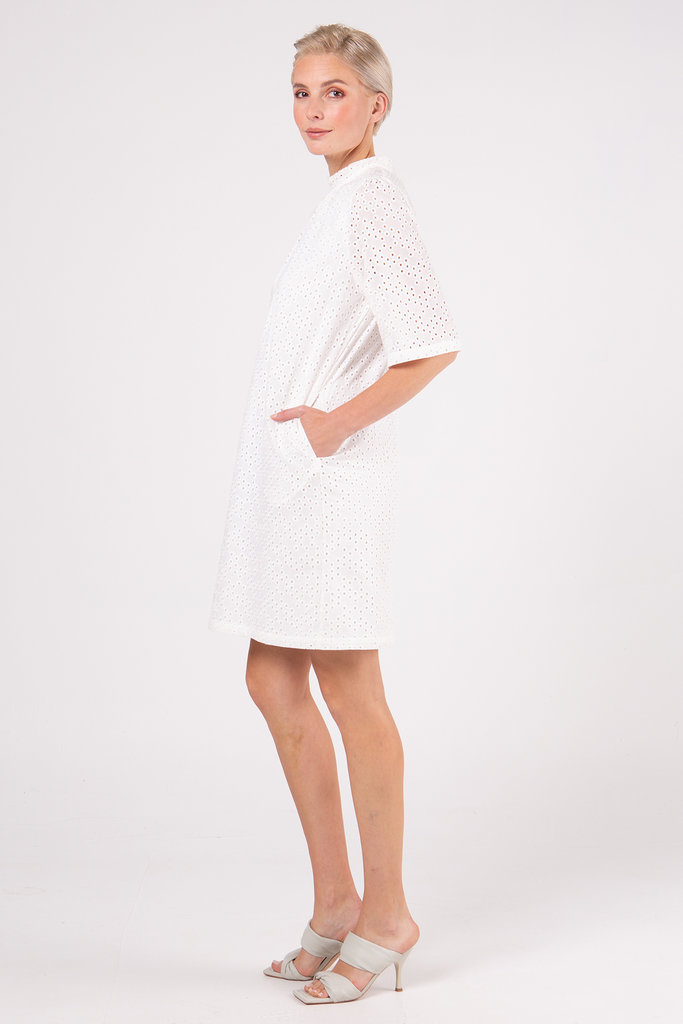 Nathalie Vleeschouwer Zandy white embroidery dress