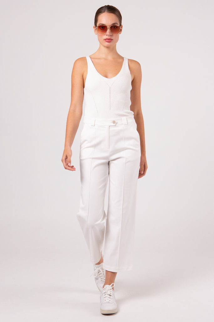 Nathalie Vleeschouwer Zong white 7/8 trousers