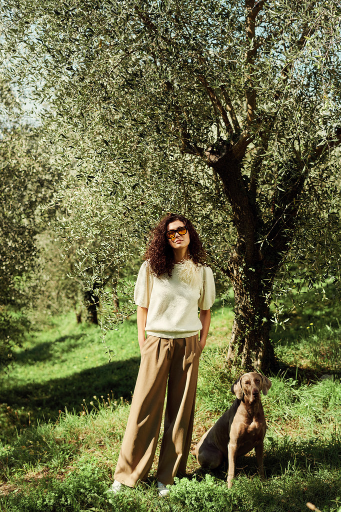 Nathalie Vleeschouwer Zoella trousers in safari brown