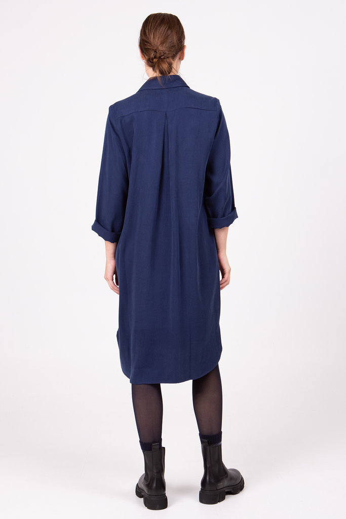 Nathalie Vleeschouwer women Zarifa blue Tencel shirt dress
