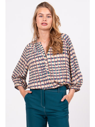 Nathalie Vleeschouwer women Zus blouse with pebbles print Nathalie Vleeschouwer women Zus blouse with pebbles print