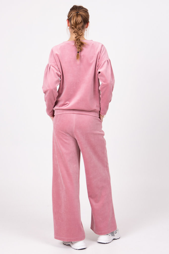 Nathalie Vleeschouwer women Walton pink velvet sweater