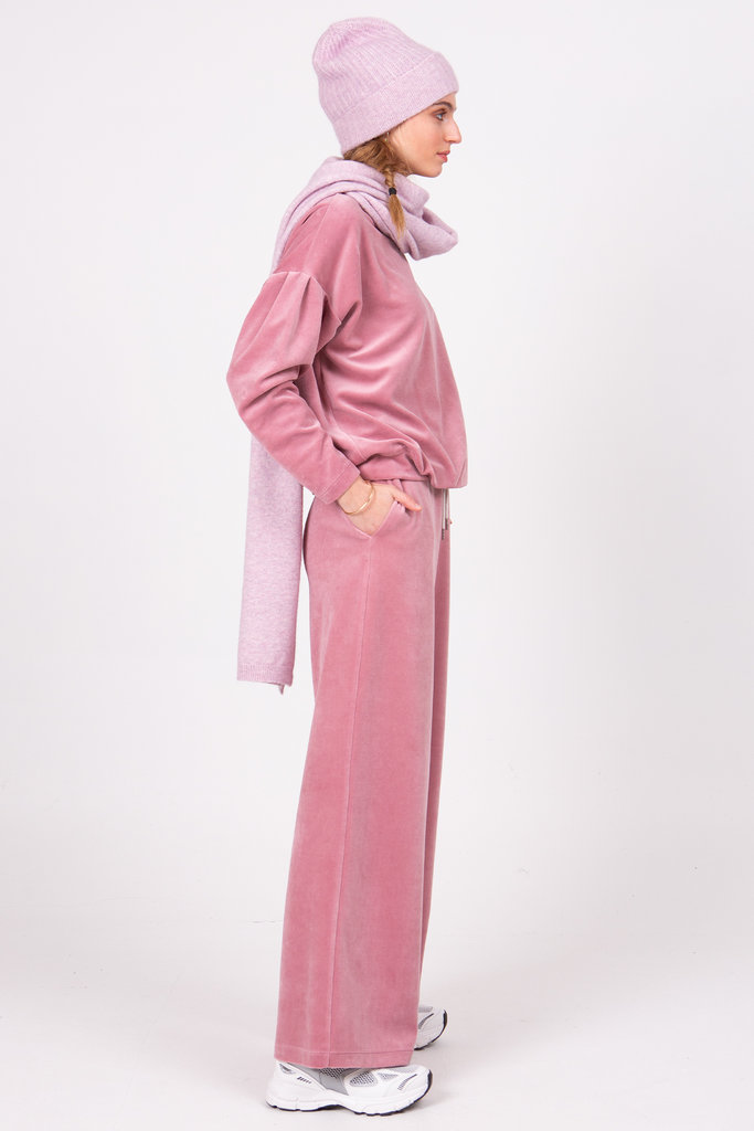 Nathalie Vleeschouwer women Walton pink velvet sweater