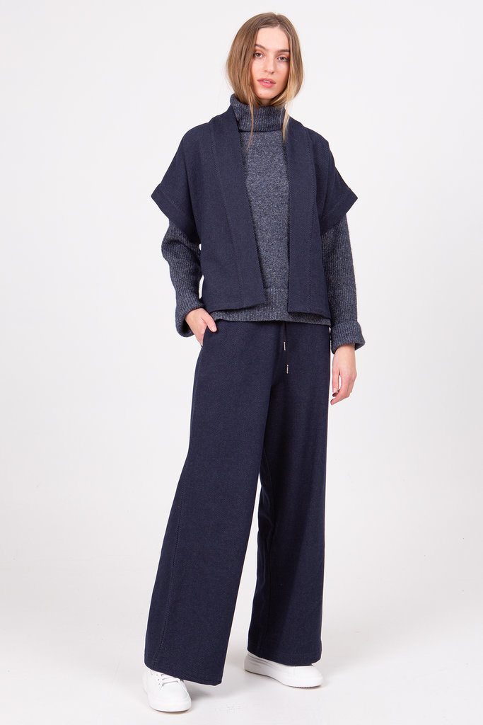 Nathalie Vleeschouwer women Shiraz jeans blue turtleneck knit sweater