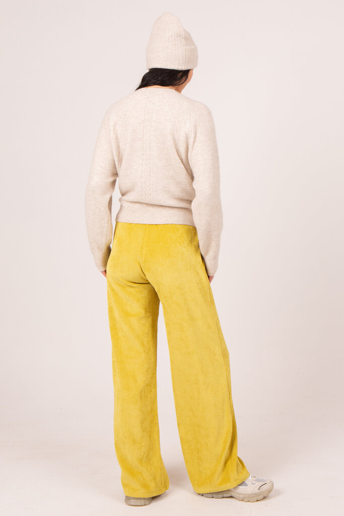 Nathalie Vleeschouwer women Corneel mustard corduroy trousers