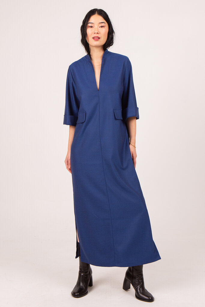 Nathalie Vleeschouwer women Bonita lange kobaltkleurige jurk