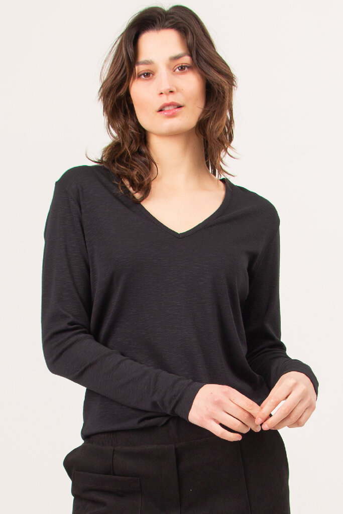Nathalie Vleeschouwer women Cacharel zwart T-shirt met lange mouw