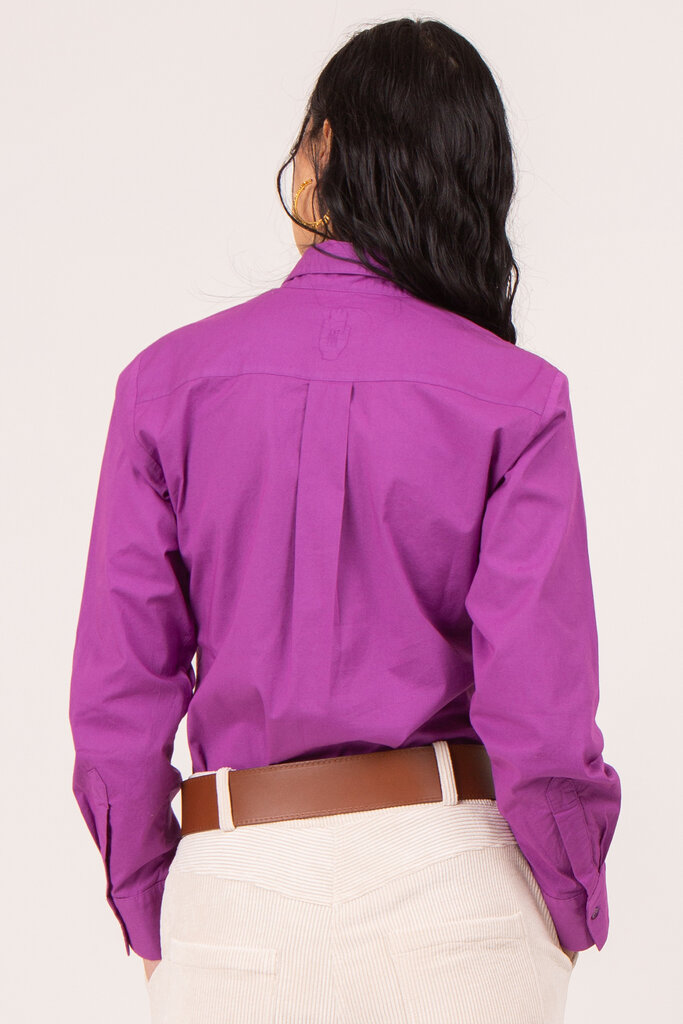 Nathalie Vleeschouwer women Corazon purple fitted shirt