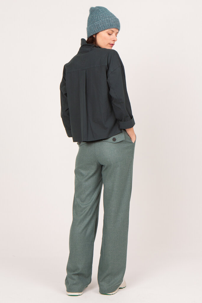 Nathalie Vleeschouwer women Annie green melange trousers