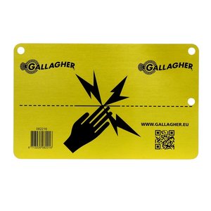 Gallagher Waarschuwingsbordje EU (aluminium)