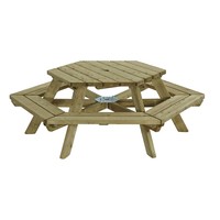 TALEN Staphorst - Picknicktafel zeshoek